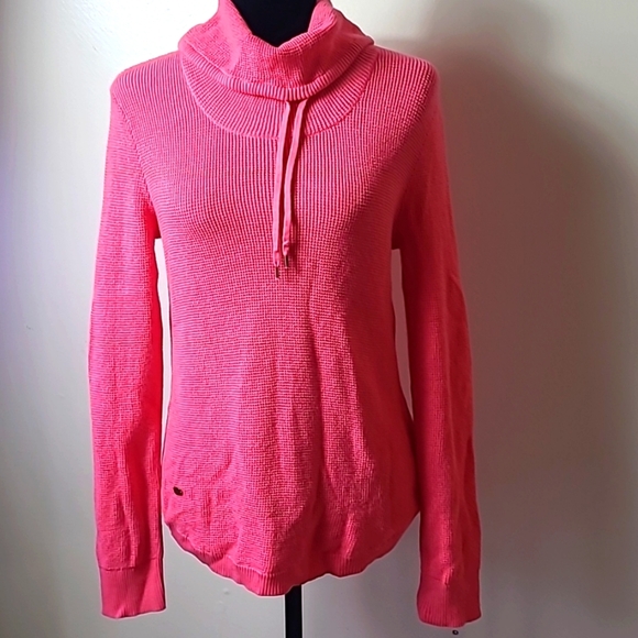 Lauren Ralph Lauren Sweaters - Lauren Ralph Lauren Pink Waffle Cowl Neck Sweater Size L